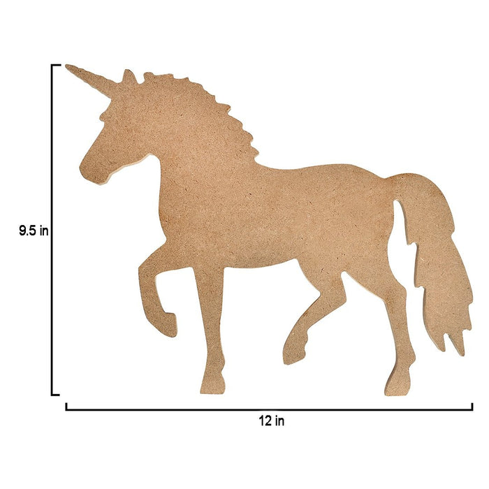 MDF Base Standing Unicorn 12"X9.5" 1/Pkg Standing Unicorn