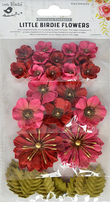 Renae Mixed Jeweled Paper Flowers from Little Birdie