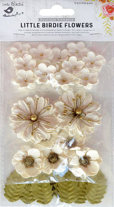 Renae Mixed Jeweled Paper Flowers from Little Birdie
