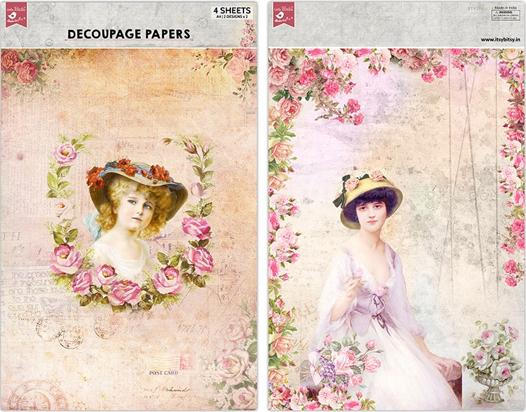 A4 Decoupage Paper Packs from Little Birdie