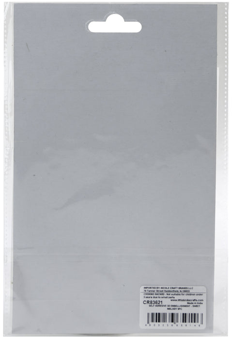 Music Themed Stickers in Black and White from Little Birdie