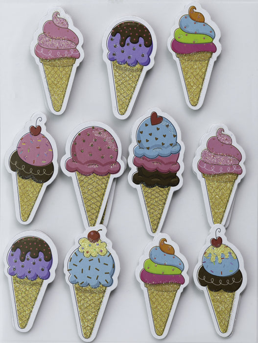 Food and Candy Themed Embellishment Stickers from Little Birdie