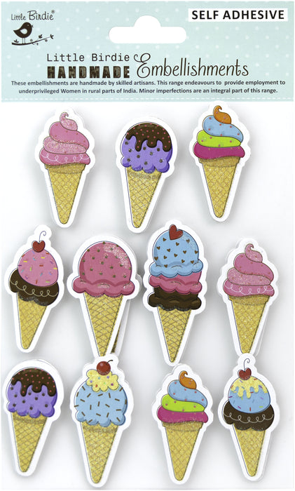 Food and Candy Themed Embellishment Stickers from Little Birdie