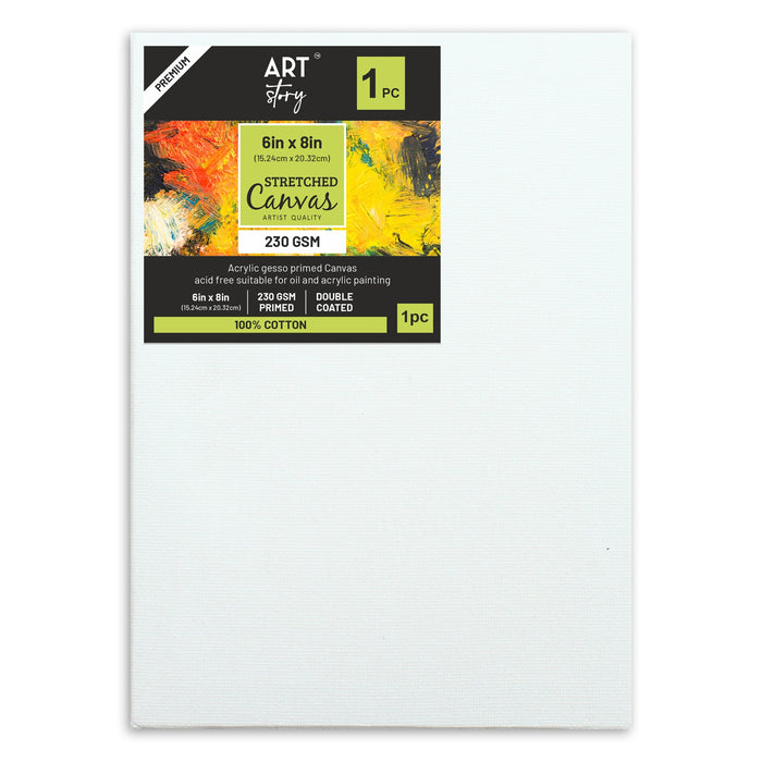 Premium 6"x8" Stretched Cotton Canvas from Little Birdie