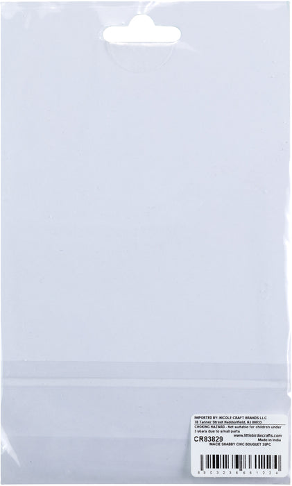 Macie Paper Flowers 35/Pkg Shabby Chic