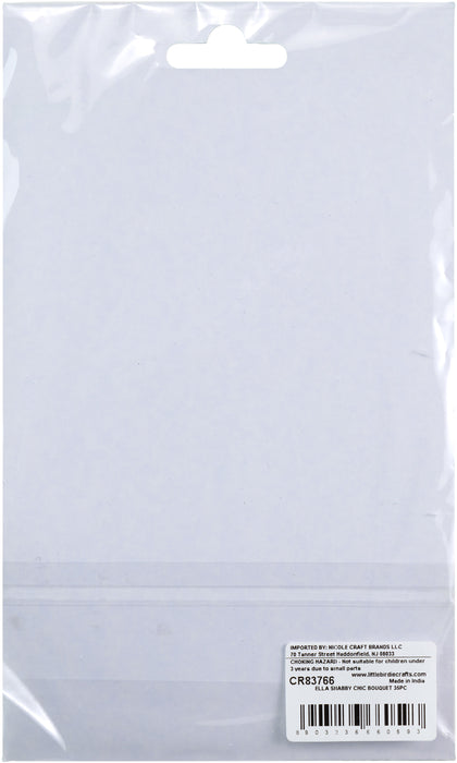 Ella Paper Flowers 35/Pkg Shabby Chic