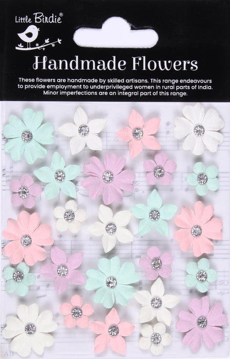 Karolina Paper Flowers with Jewel Centers from Little Birdie