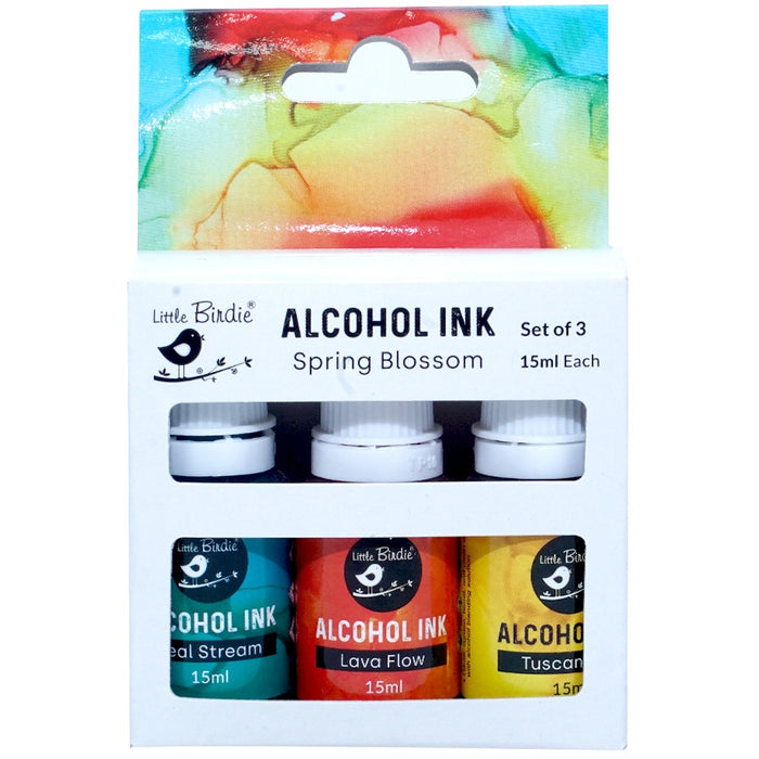 Little Birdie Alcohol Ink, Set of 3