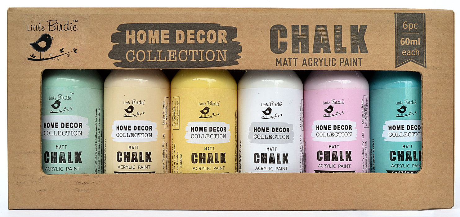 Chalk Matte Acrylic Paint 60ml 6/Pkg-Vibrant