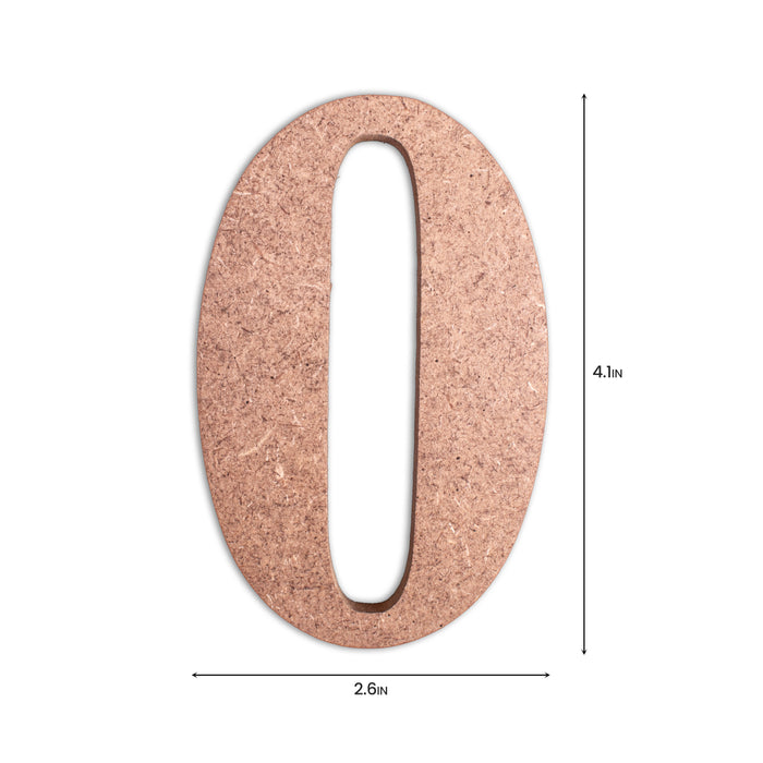 4" MDF Numbers from Little Birdie