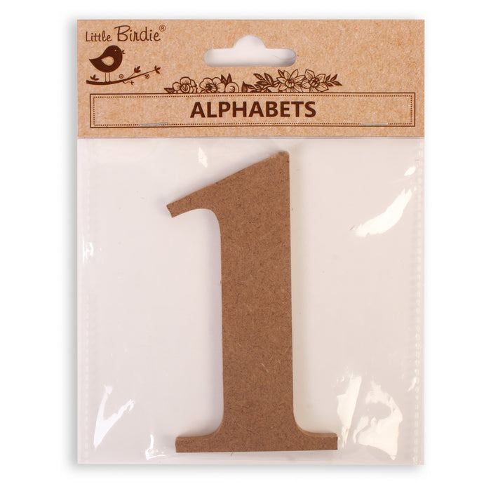 4" MDF Numbers from Little Birdie