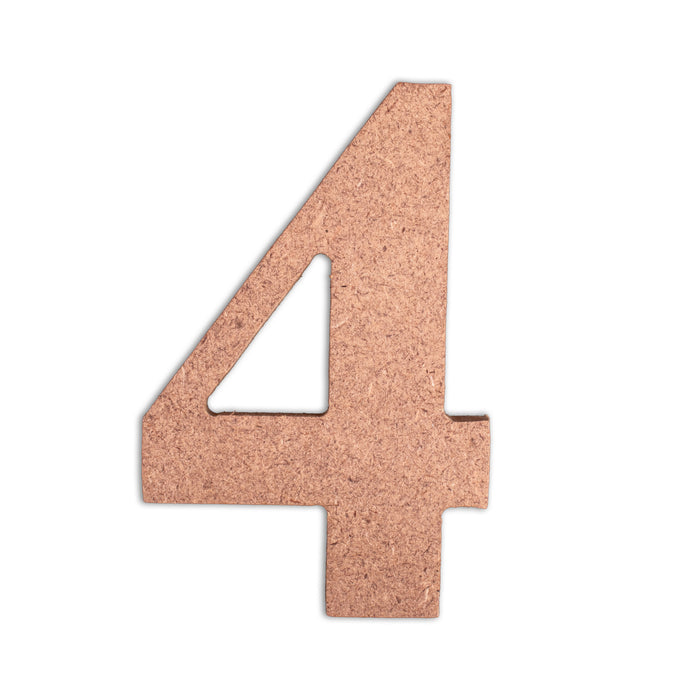4" MDF Numbers from Little Birdie