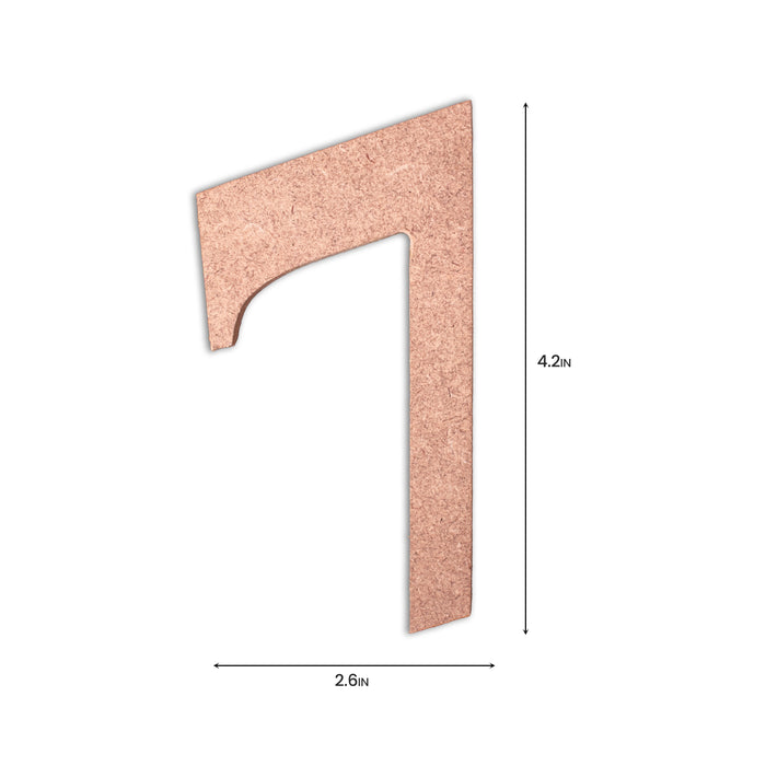 4" MDF Numbers from Little Birdie