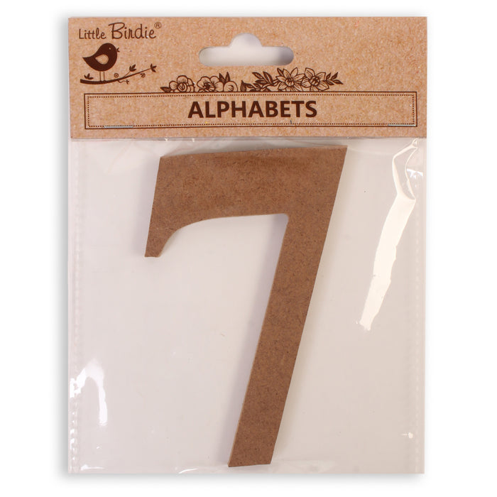 4" MDF Numbers from Little Birdie