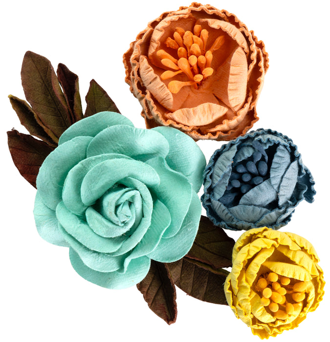 Billie Mixed Paper Flowers with Rose and Peonies - Little Birdie
