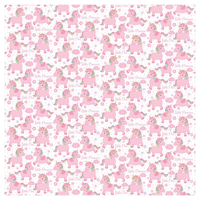 Pack of 3 - Little Miracle Cardstock Pack 12"X12" 12/Pkg-Baby Girl