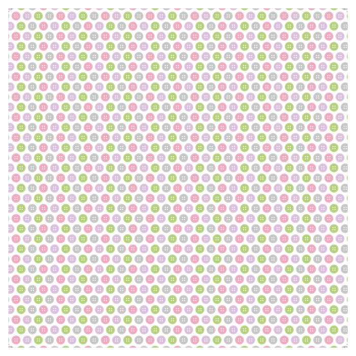 Pack of 3 - Little Miracle Cardstock Pack 12"X12" 12/Pkg-Baby Girl