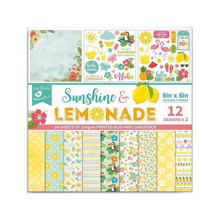 Pack of 3 - Cardstock Pack 6"X6" 24/Pkg-Sunshine & Lemonade