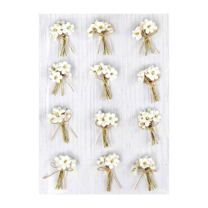 Pack of 3 - Paper Bouquet 12/Pkg-Moon Light