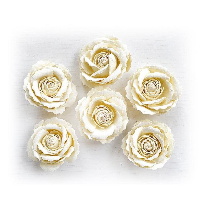 Pack of 3 - Ellis Paper Flowers 6/Pkg-Shabby Chic